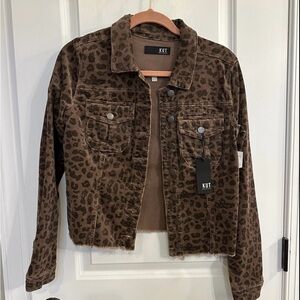 Kut Kara jacket animal print corduroy